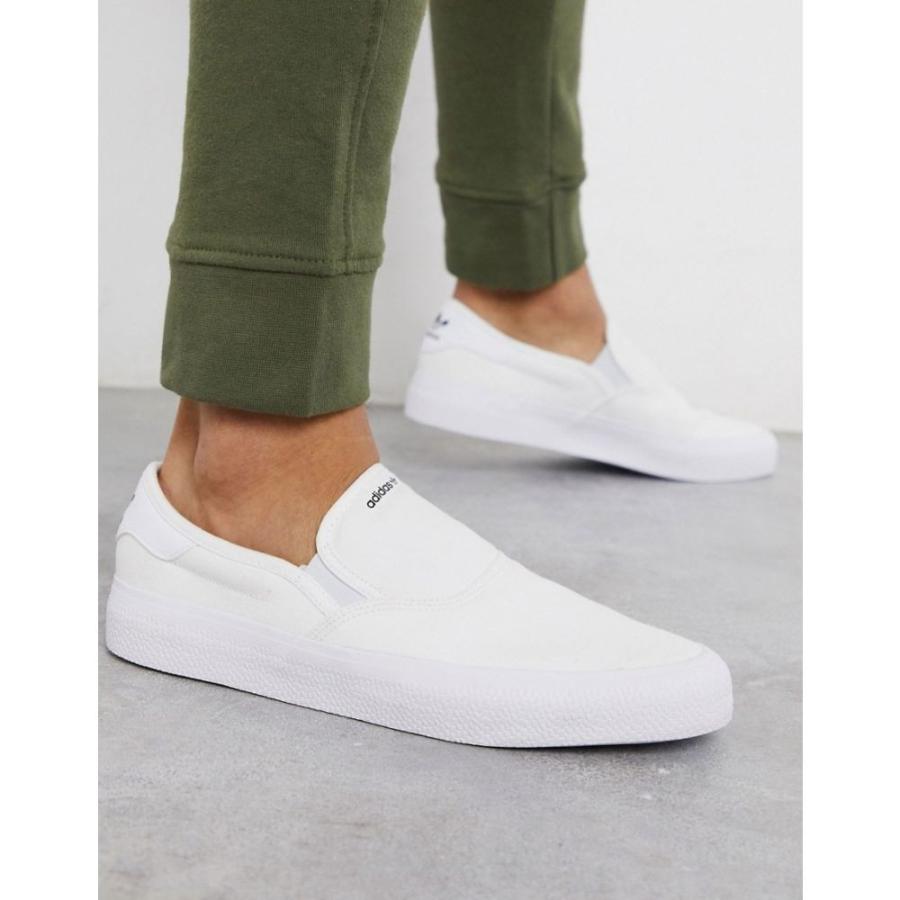 アディダス Adidas Originals メンズ スリッポン フラット シューズ 靴 3mc Slip On Trainers In White ホワイト Ap フェルマート Fermart 1号店 通販 Yahoo ショッピング