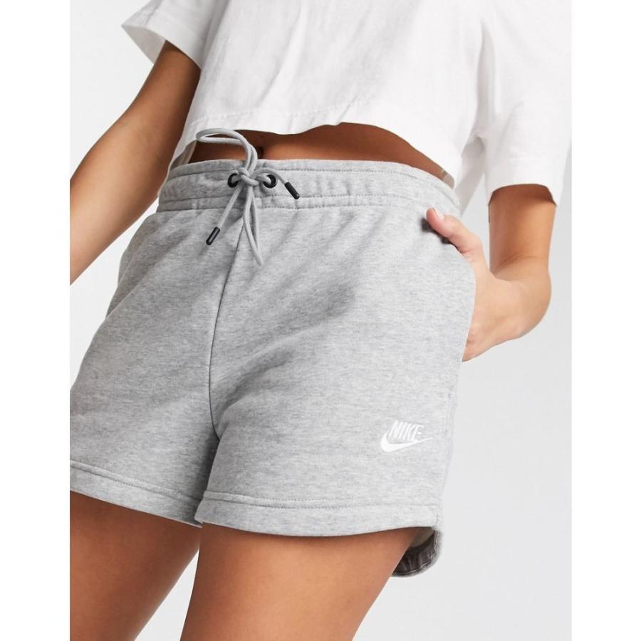ナイキ Nike レディース ショートパンツ ボトムス パンツ Essentials Shorts In Mid Grey ヘザーグレー Ap フェルマート Fermart 1号店 通販 Yahoo ショッピング