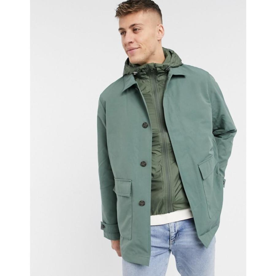 ラコステ Lacoste メンズ コート フード Parka 年間定番 アウター Hooded グリーン Jacket