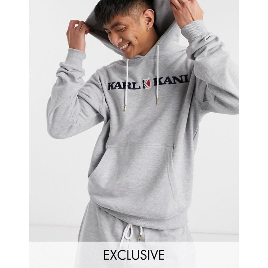 カール カナイ Karl Kani メンズ パーカー 人気上昇中 Retro Grey Hoodie グレー In トップス
