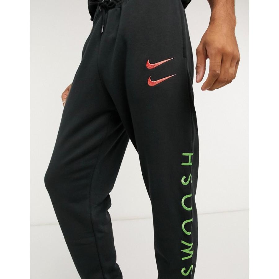 ナイキ Nike メンズ ジョガーパンツ ボトムス パンツ Swoosh Cuffed Joggers In Black ブラック Ap フェルマート Fermart 1号店 通販 Yahoo ショッピング