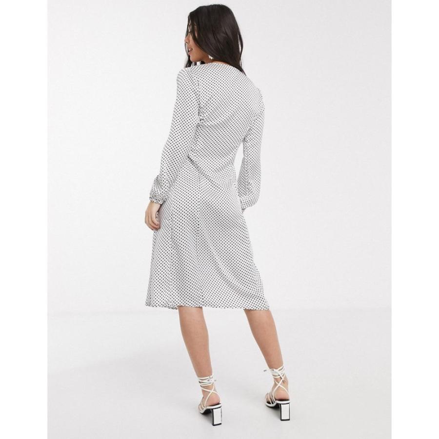 ヴィラ Vila Petite レディース ワンピース ラップドレス ミドル丈 ワンピース ドレス Midi Dress With Wrap Detail In Mono Spot マルチカラー Ap フェルマート Fermart 1号店 通販 Yahoo ショッピング