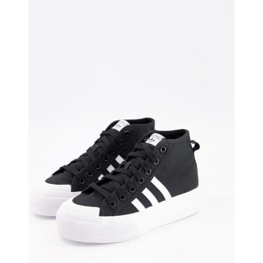 高級感 アディダス Adidas Originals レディース スニーカー シューズ 靴 Nizza Platform Trainers In Black ブラック 新規購入 Store2door Rw