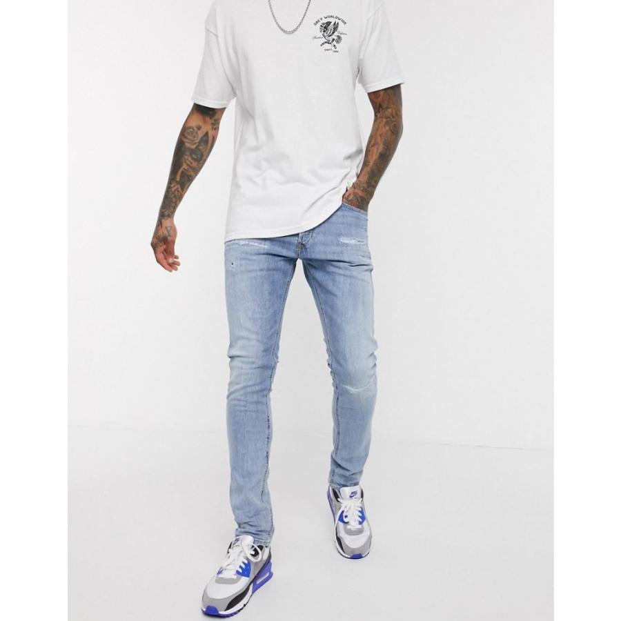 ディーゼル Diesel メンズ ジーンズ デニム ボトムス パンツ Tepphar X Slim Carrot Fit Jeans In Light Wash ライトウォッシュブルー Wqfna Com