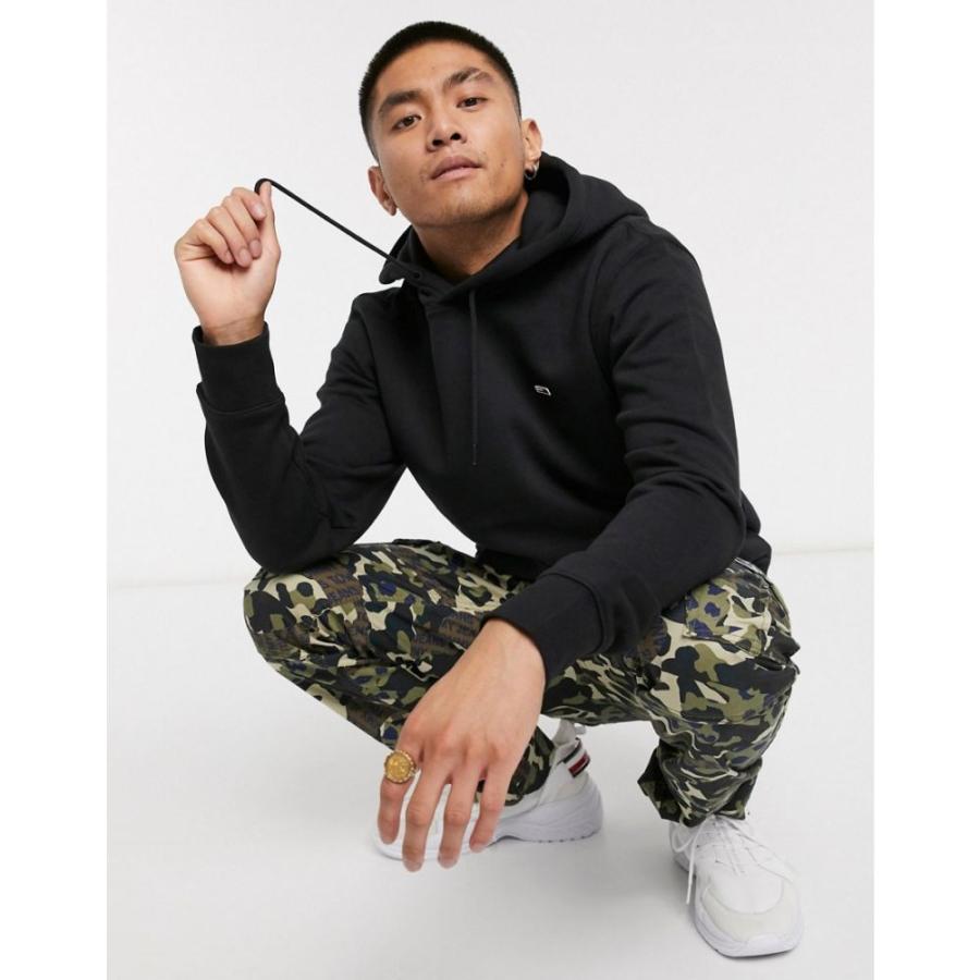 返品 交換対象商品 メンズ Jeans Tommy ジーンズ トミー パーカー ブラック Black In Hoodie Logo トップス パーカー サイズ M Baskincoffee Vicom Corp Com