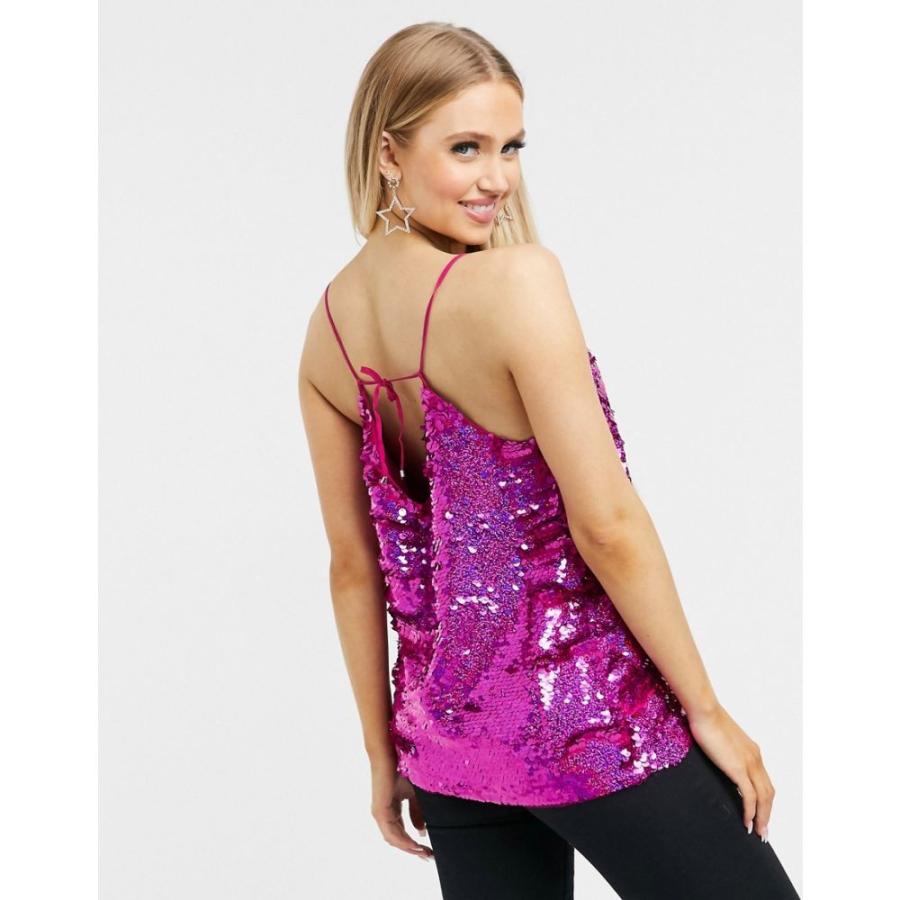 最高の リプレイ Replay レディース スリップ キャミソール インナー 下着 Sequin Cami In Pink フューシャ 楽天 Cepici Gouv Ci