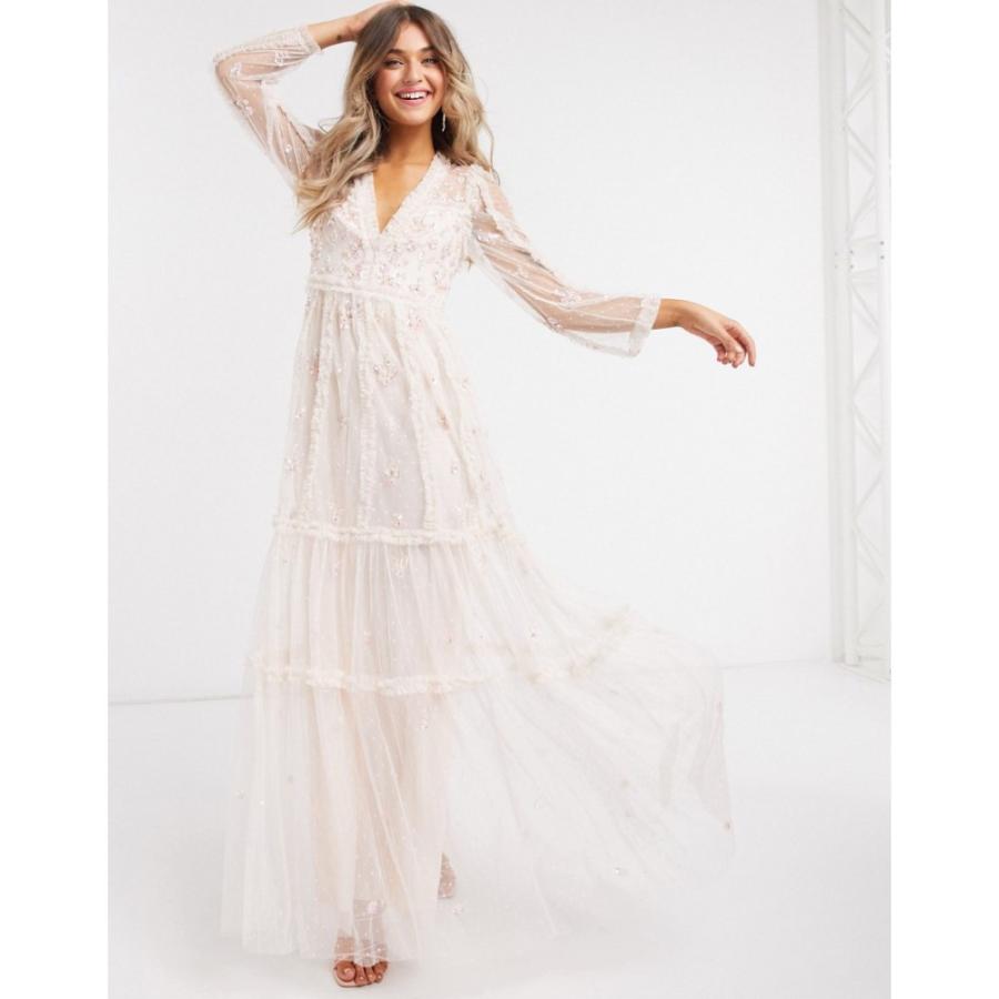 セール開催中 ニードル アンド スレッド Needle Thread レディース ワンピース マキシ丈 ワンピース ドレス Embellished Plunge Maxi Dress In Mink モーヴピンク Ap フェルマート Fermart 1号店 通販 Yahoo ショッピング 国内正規品