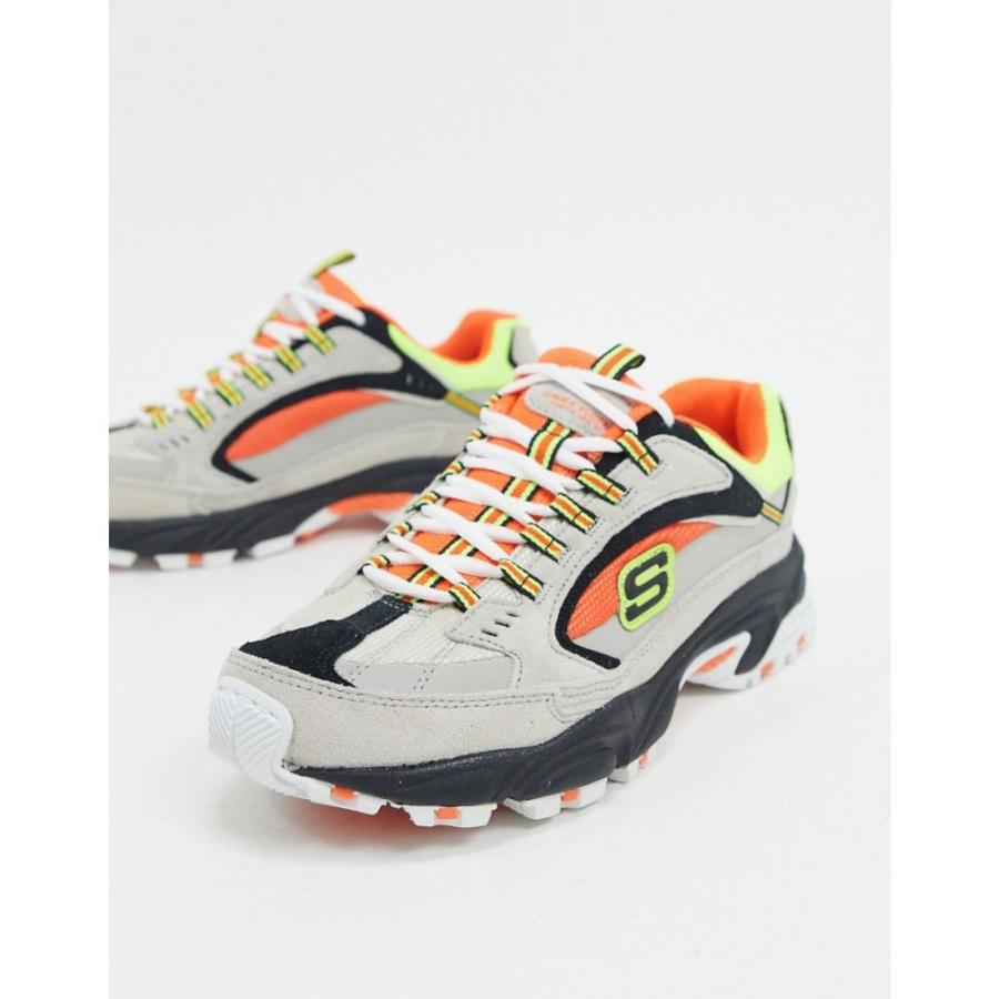 スケッチャーズ Skechers メンズ スニーカー シューズ 靴 Stamina Cutback Trainers In Orange And Grey Multi マルチカラー Ap フェルマート Fermart 1号店 通販 Yahoo ショッピング
