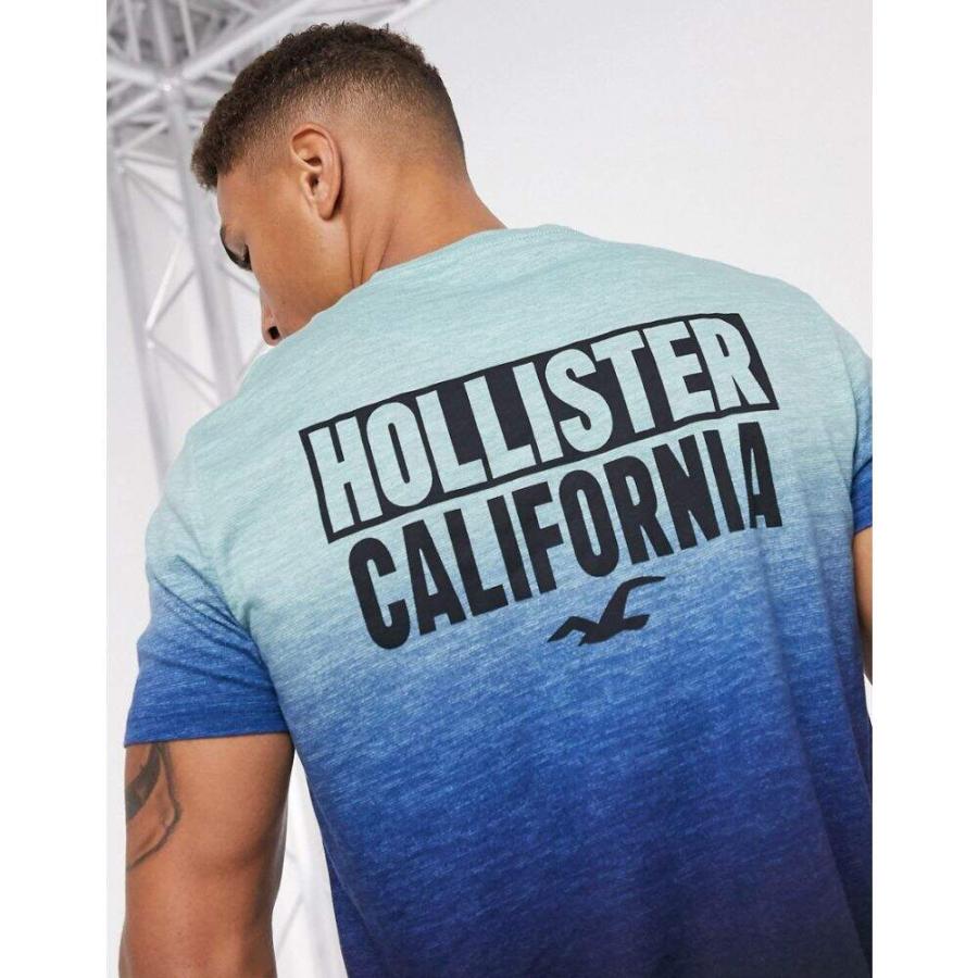 ホリスター Hollister メンズ Tシャツ トップス Ombre Print Logo T Shirt In Blue ブルー Ap フェルマート Fermart 1号店 通販 Yahoo ショッピング