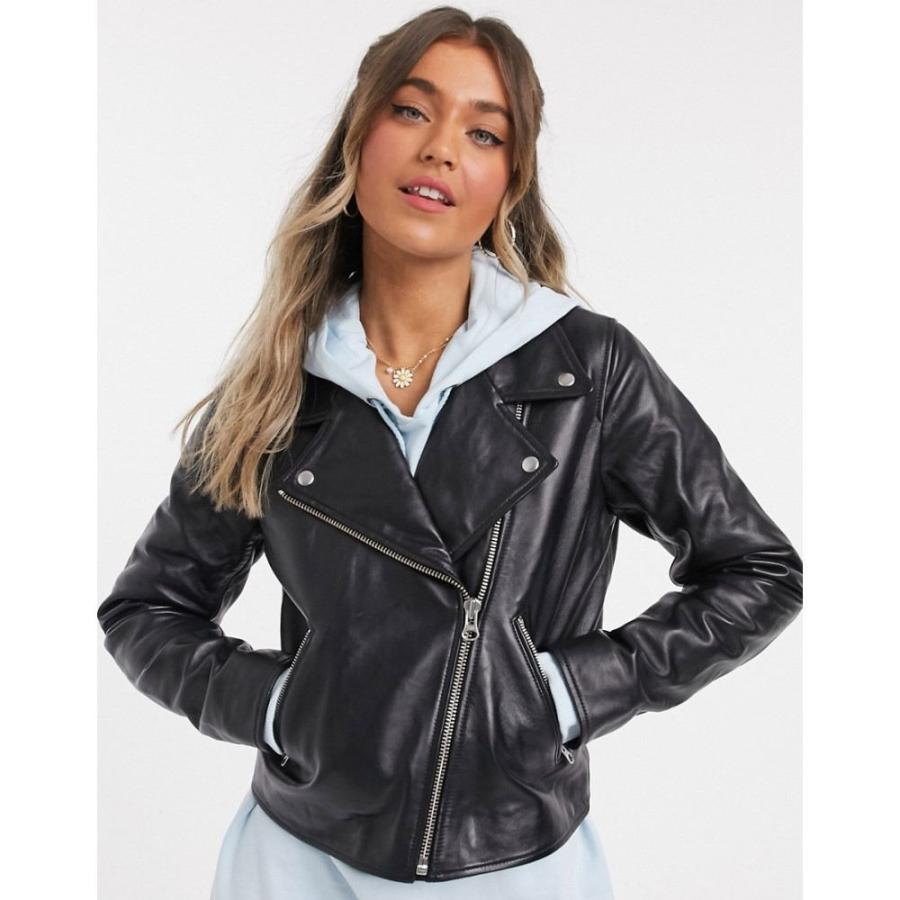 リーバイス Black Moto レザージャケット In レディース Jessie Jacket レディース アウター In 1号店 Leather Ap フェルマート Levis Fermart キャビア モーターサイクルジャケット Jacket 早割手数料安い レディース ファッション