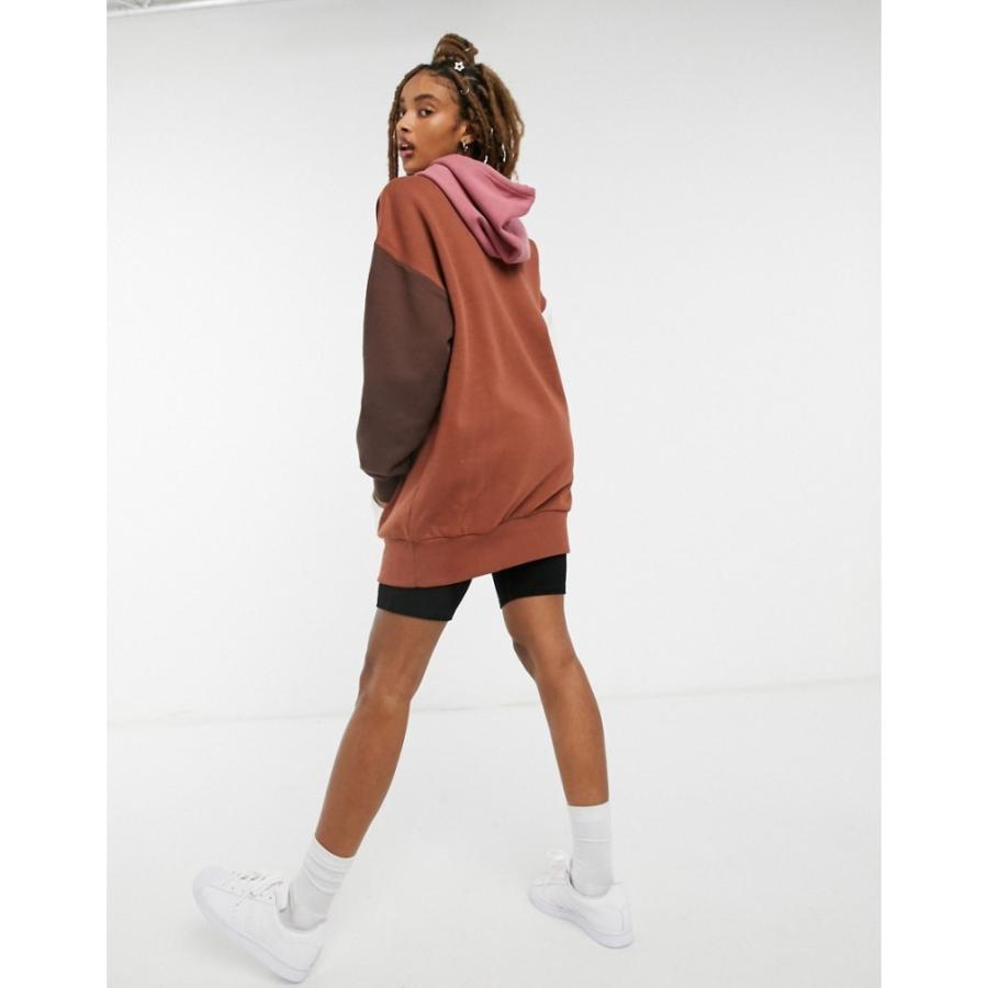 アディダス Adidas Originals レディース ワンピース パーカーワンピース Cosy Comfort Fleece Oversized Hoodie Dress In Colour Block ブラウン Ap フェルマート Fermart 1号店 通販 Yahoo ショッピング