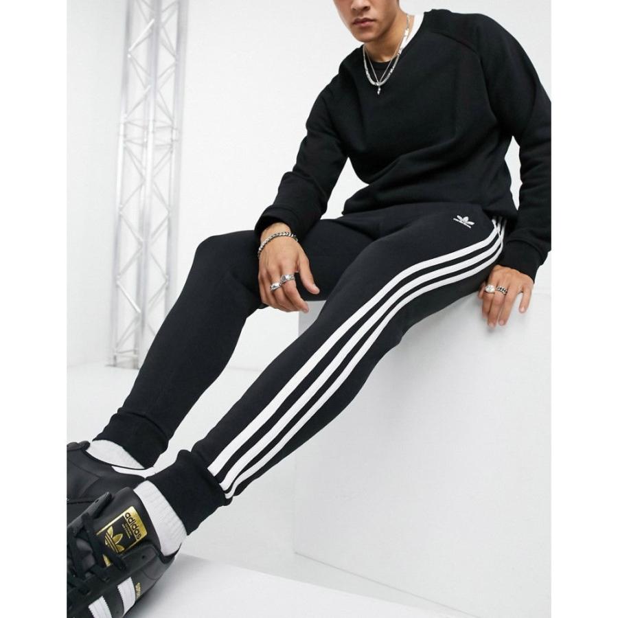 アディダス Adidas Originals メンズ ジョガーパンツ スキニー ボトムス パンツ Adicolor Three Stripe Skinny Joggers In Black ブラック Ap フェルマート Fermart 1号店 通販 Yahoo ショッピング