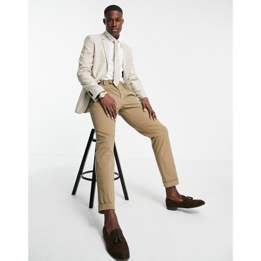 人気特価 エイソス Asos Design メンズ スーツ ジャケット アウター Super Skinny Oxford Blazer In Camel キャメル Miamiadschool Danielmall Com