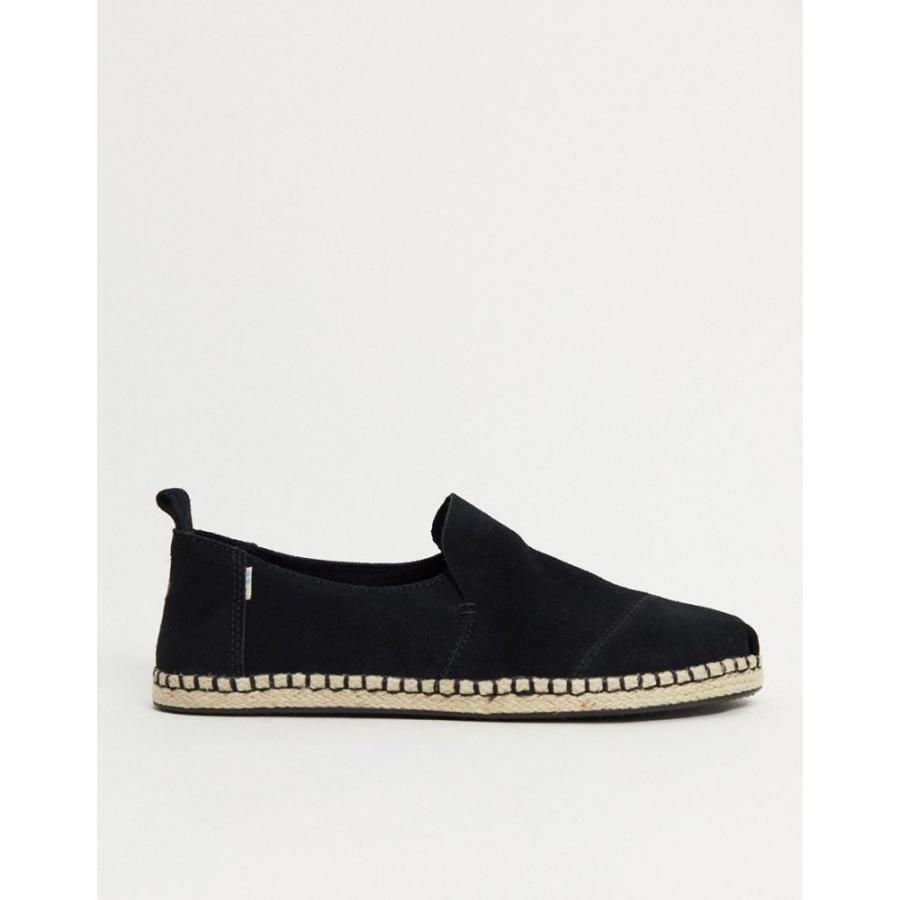 現金特価 トムス Toms メンズ エスパドリーユ シューズ 靴 Deconstructed Alpargata Espadrilles In Black ブラック メール便なら送料無料 Www Muslimaidusa Org
