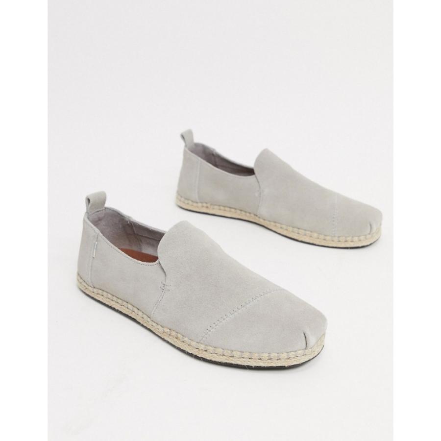 美しい トムス Toms メンズ エスパドリーユ シューズ 靴 Deconstructed Alpargata Espadrilles In Grey グレー 爆安プライス Www Muslimaidusa Org