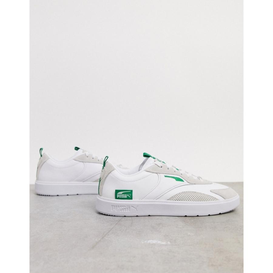 手数料安い プーマ Puma メンズ スニーカー シューズ 靴 Oslo Pro Leather Trainer In White And Green 最新コレックション Kprlimited Com