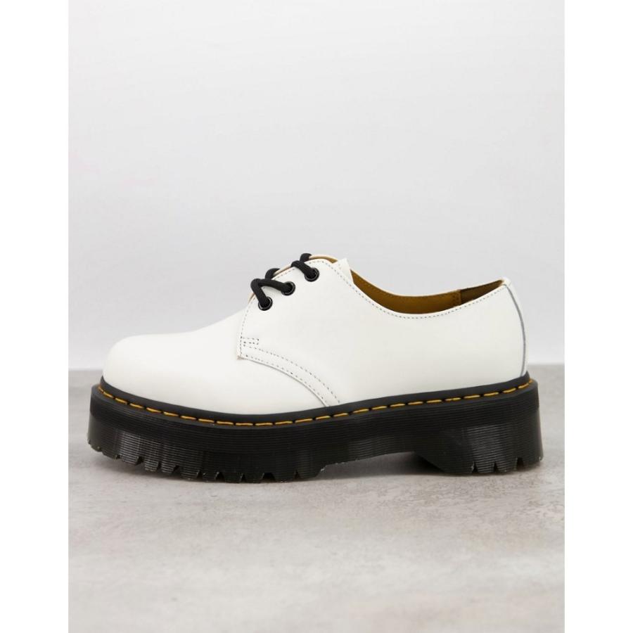 アウトレット送料無料 ドクターマーチン Dr Martens メンズ シューズ 靴 1461 3 Eye Quad Platform Shoes In White ホワイト ついに再入荷 Themint Studio Com