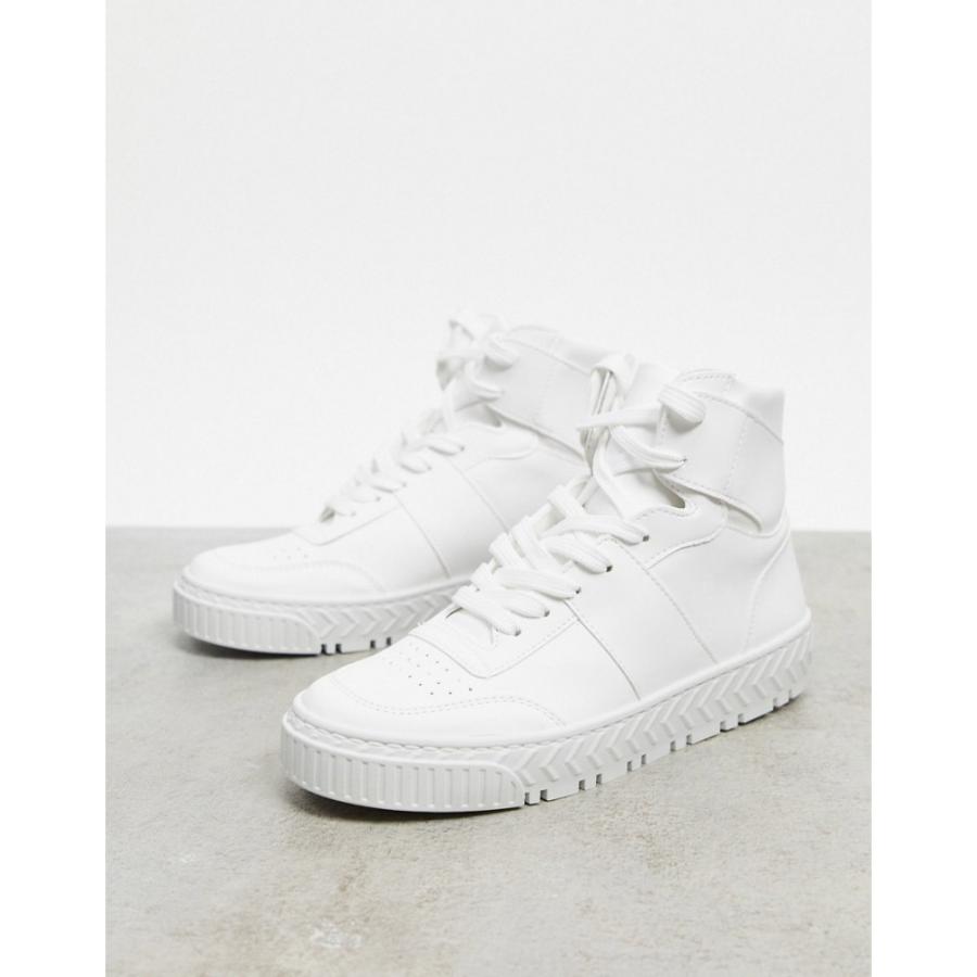 注目の エイソス Asos Design レディース スニーカー シューズ 靴 Discreet High Top Trainers In White ホワイト 格安 Jobecogouabo Com