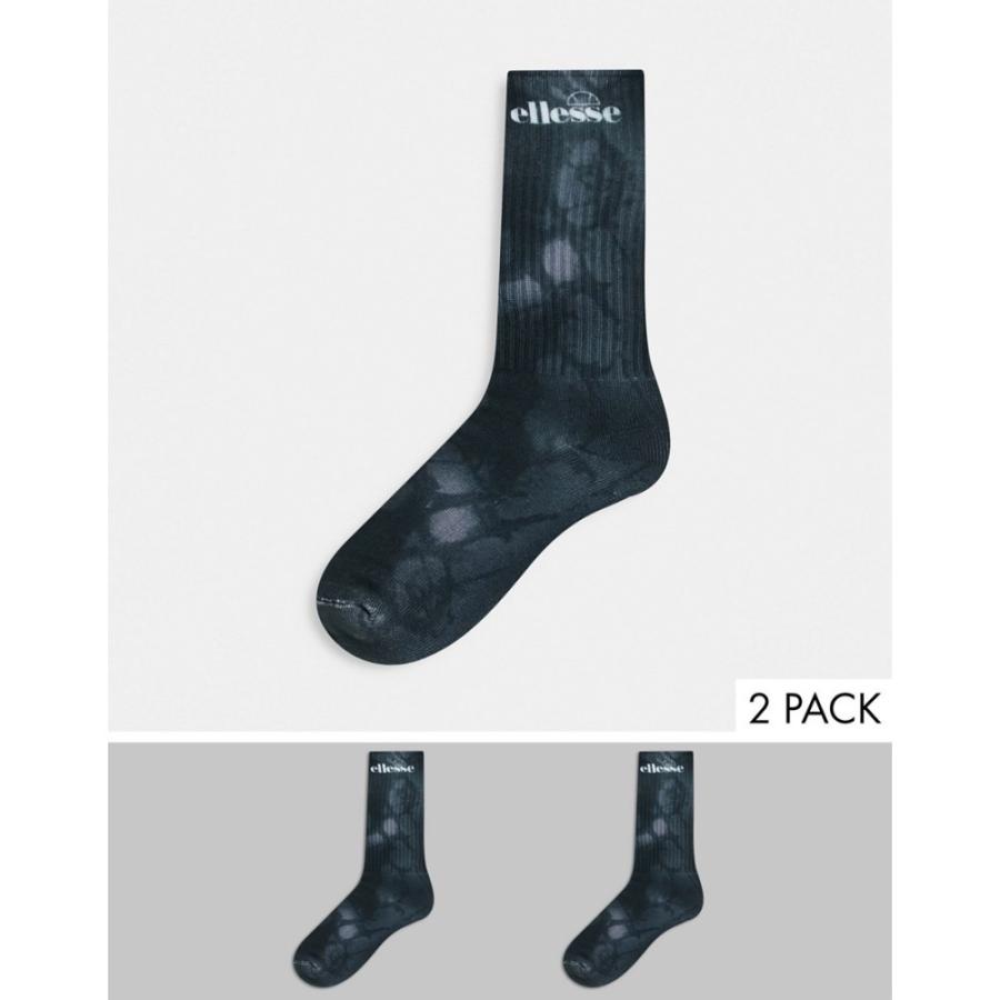 エレッセ Ellesse レディース ソックス 2点セット インナー 下着 2 Pack Tie Dye Socks In Black ブラック Ap フェルマート Fermart 1号店 通販 Yahoo ショッピング