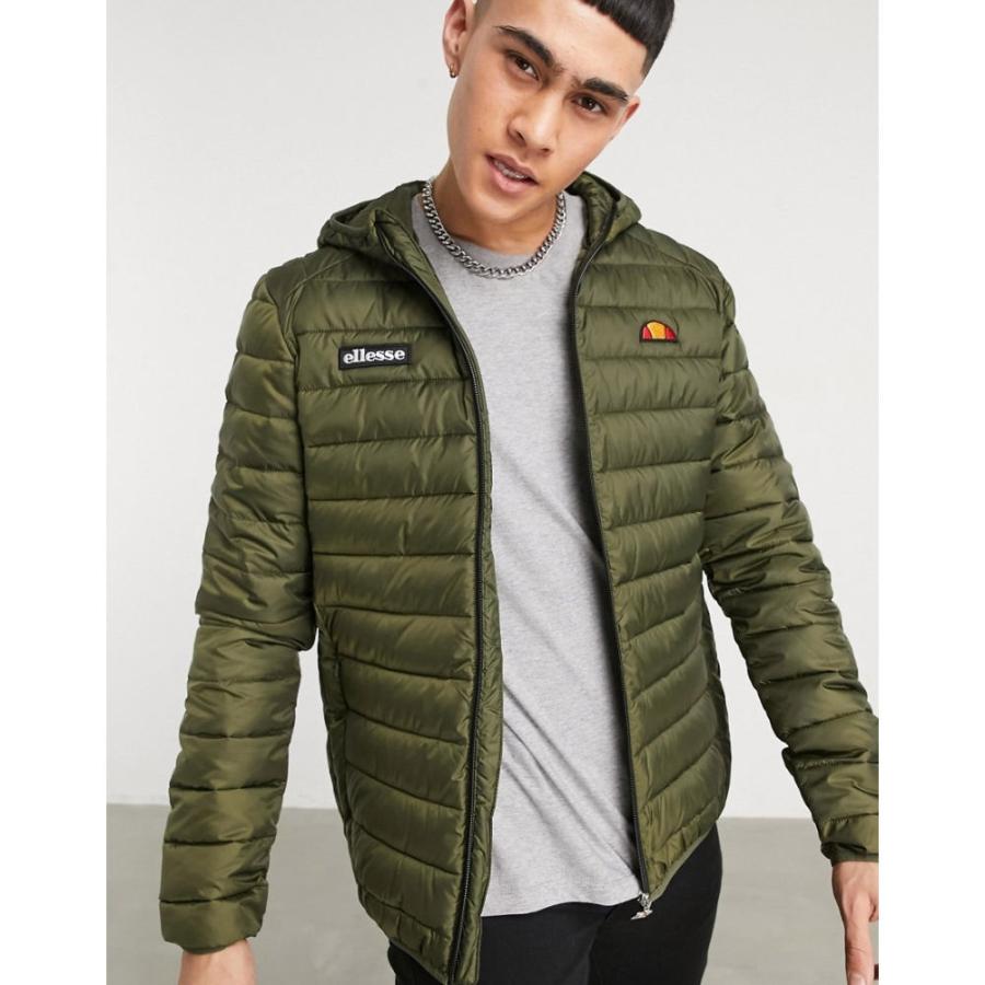 セール 登場から人気沸騰 エレッセ アウター メンズ ダウン 中綿ジャケット エレッセ Ellesse Ellesse カーキ Khaki In Jacket Padded Lombardy Ellesse アウター ダウン 中綿ジャケット メンズ コート アウター