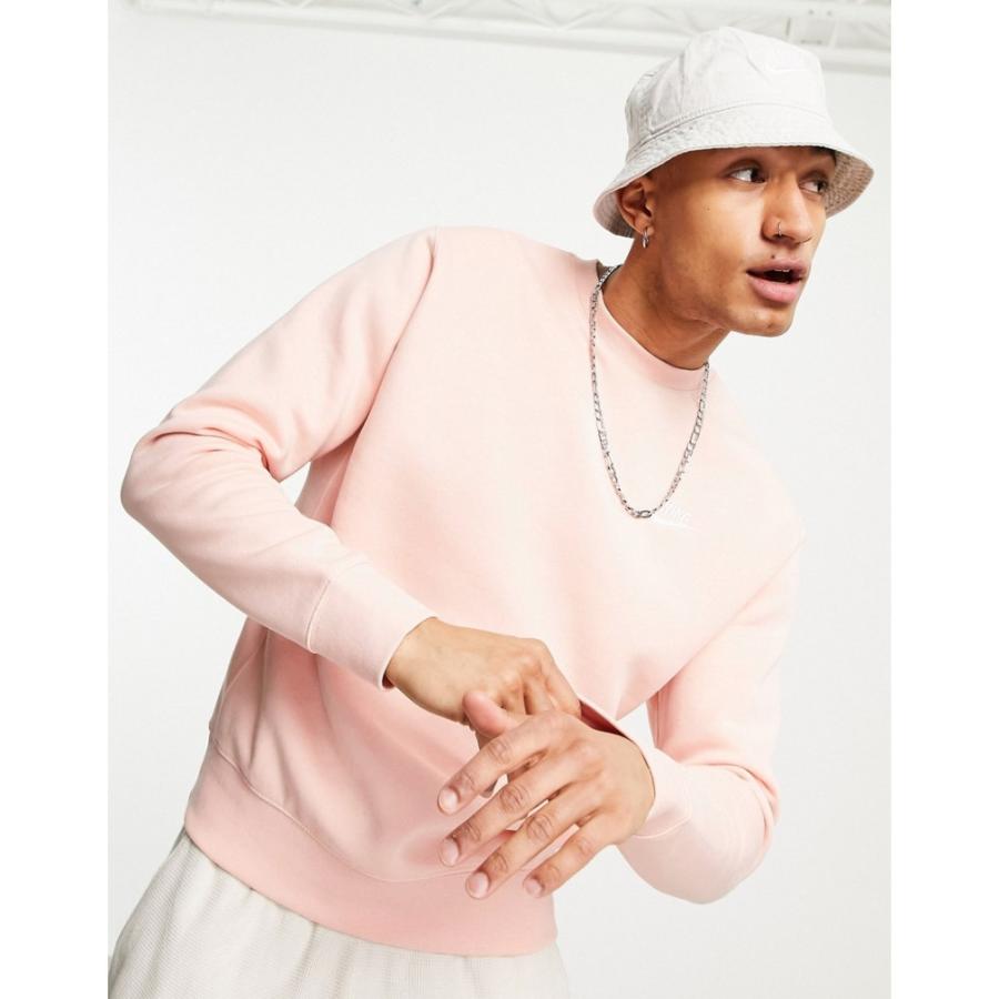 売れ筋ランキングも Club トップス スウェット トレーナー メンズ Nike ナイキ トップス メンズ スウェット トレーナー ナイキ Nike Crew ダスティオレンジ Orange Dusty In Sweat Neck トップス