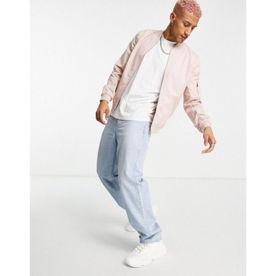 エイソス Asos Design メンズ ブルゾン ミリタリージャケット アウター Bomber Jacket With Ma1 Pocket In Pink ピンク Ap フェルマート Fermart 1号店 通販 Yahoo ショッピング