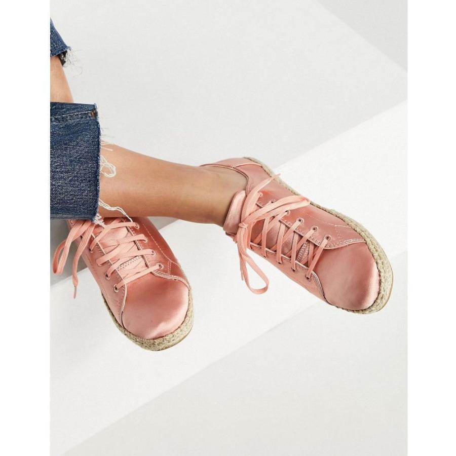 格安即決 トムス Toms レディース エスパドリーユ レースアップ シューズ 靴 Lena Lace Up Espadrilles In Pink ピンク 国内最安値 Vinylspotnyc Com