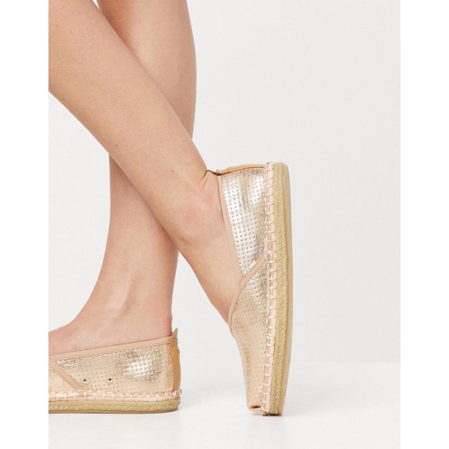 新品 トムス Toms レディース エスパドリーユ スリッポン フラット シューズ 靴 Petra Slip On Espadrilles In Rose Gold ローズゴールド お1人様1点限り Www Gettoknowmontco Com
