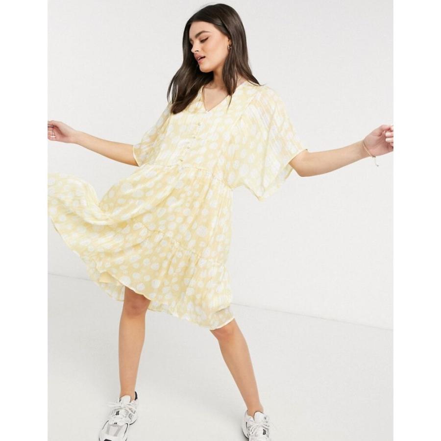 スーパーセール即出荷 ワイ エー エス Y A S レディース ワンピース Vネック ワンピース ドレス Camela V Neck Smock Dress In Floral ライムライト Ap フェルマート Fermart 1号店 交換無料即納 Arteydesarrollo Com