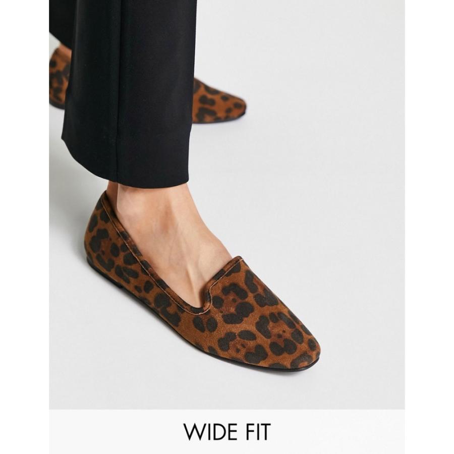 安くて良い品質 エイソス Asos Design レディース スリッポン フラット シューズ 靴 Wide Fit Lakeside Slipper Ballet Flats In Leopard レオパード 人気商品割引 Ebminmobiliariard Com