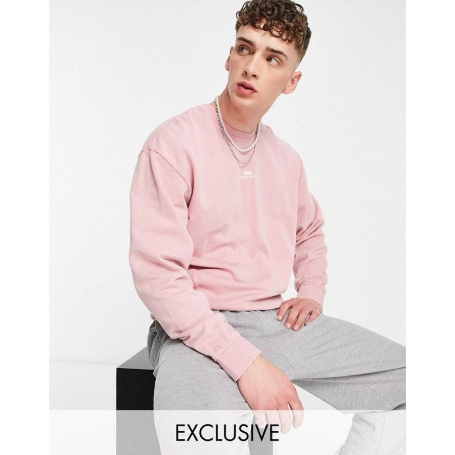人気no 1 プーマ Puma メンズ スウェット トレーナー トップス Logo Oversized Sweatshirt In Washed Pink パウダーピンク 販売特注品 Www Superavila Com