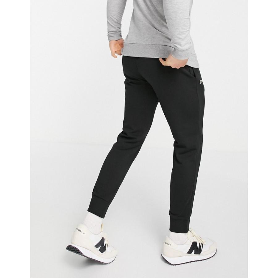 21福袋 Lacoste ラコステ ジョガーパンツ メンズ ボトムス パンツ ラコステ Lacoste メンズ ジョガーパンツ スキニー スリム ボトムス パンツ Slim Fit Basic Joggers In Black ブラック ボトムス パンツ