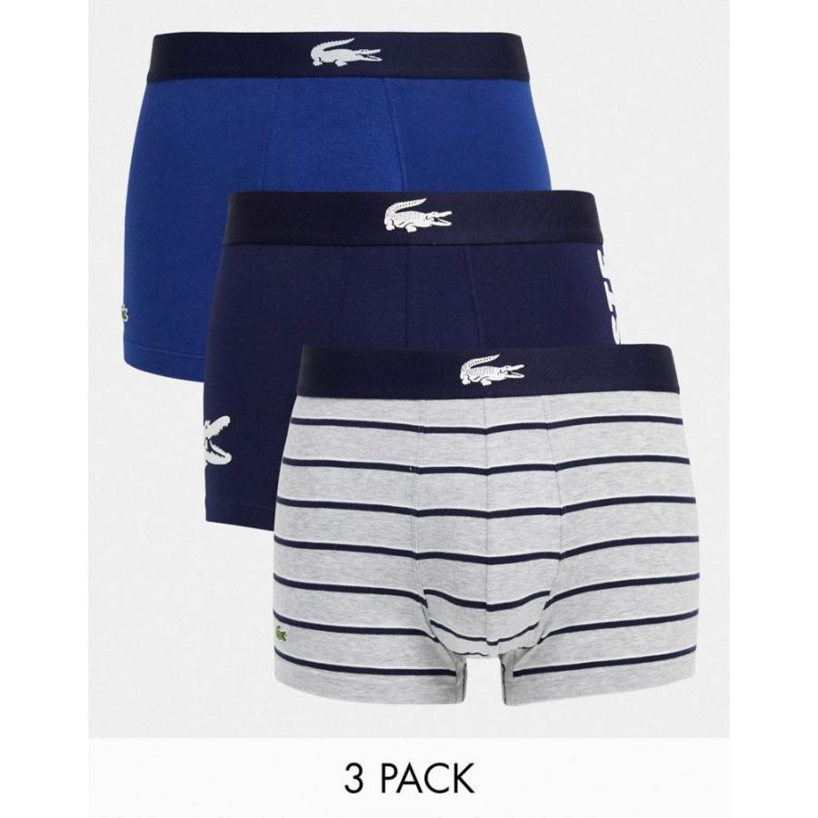 人気ブランド ラコステ Lacoste メンズ ボクサーパンツ 3点セット インナー 下着 3 Pack Large Logo Trunks In Navy ネイビー 楽天市場 Www Muslimaidusa Org