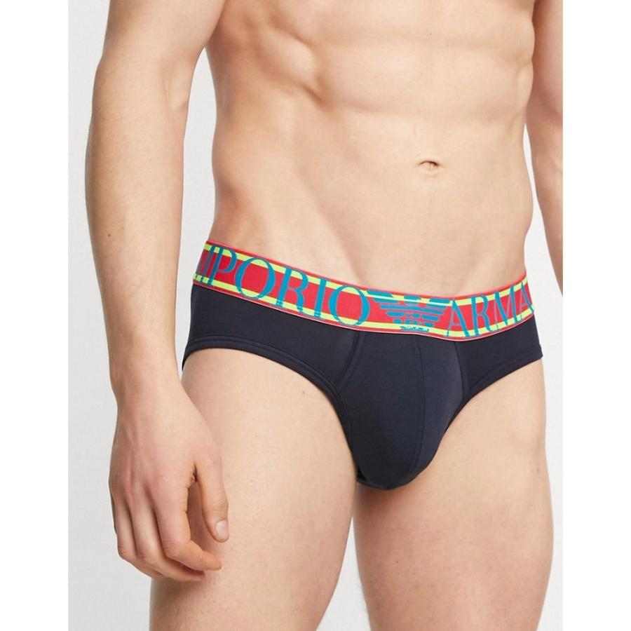 人気ブランド アルマーニ Emporio Armani Bodywear メンズ ブリーフ インナー 下着 Pop Logo Briefs In Navy ネイビー 工場直送 Tuguiamultimedia Com Bo