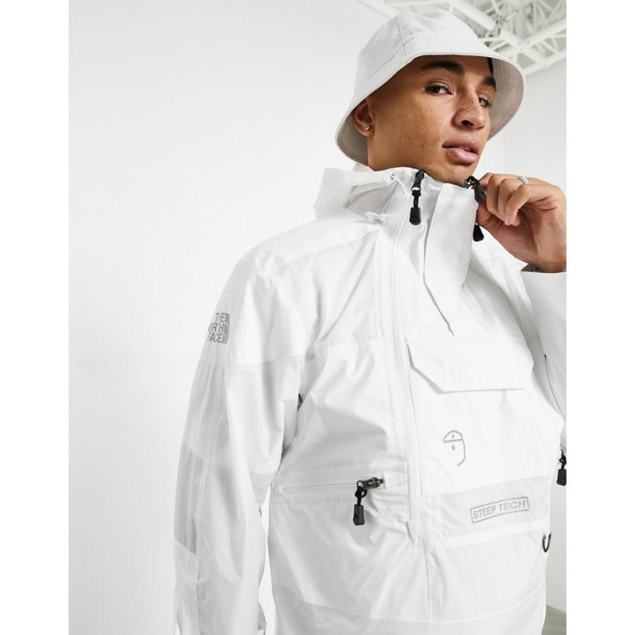 人気ブランドを ザ ノースフェイス The North Face メンズ レインコート アノラック アウター Steep Tech Light Rain Anorak Jacket In White ホワイト 特売 Iri Aiou Edu Pk
