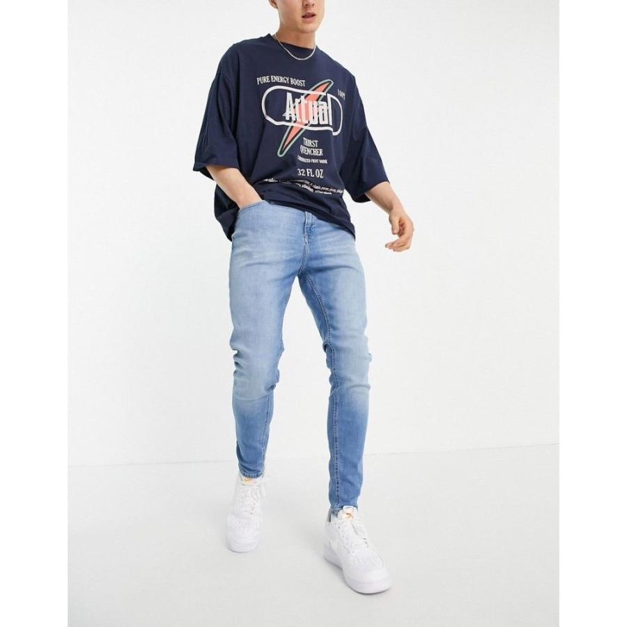 100 品質保証 Jack Jones ライトブルー Blue Light In Jeans Denim Fit Carrot Pete Intelligence ジーンズ デニム メンズ Jones Jack ジョーンズ アンド ジャック ジョーンズ アンド ジャック ボトムス パンツ