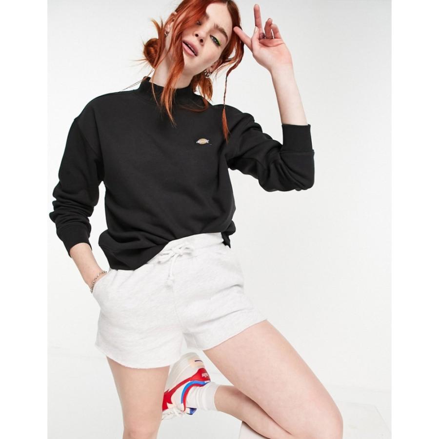 逸品 Oakport トップス スウェット トレーナー レディース Dickies ディッキーズ レディース スウェット トレーナー ディッキーズ Dickies High ブラック Black In Sweatshirt Neck トップス Postetelecom Gouv Cg