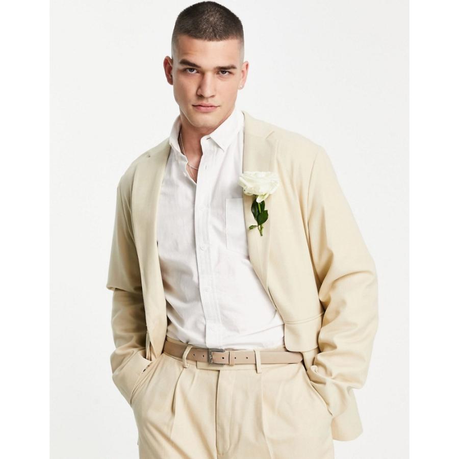 エイソス Asos Design メンズ スーツ ジャケット アウター Relaxed Oversized Suit Jacket In Camel Micro Texture キャメル Ap フェルマート Fermart 1号店 通販 Yahoo ショッピング