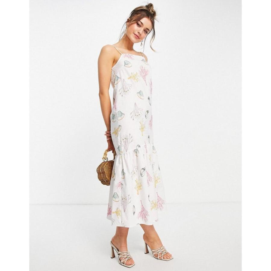 ネバーフリードレス Never Fully Dressed レディース ワンピース ミドル丈 ワンピース ドレス Trapeze Midi Dress In Pink Sealife Print Ap フェルマート Fermart 1号店 通販 Yahoo ショッピング