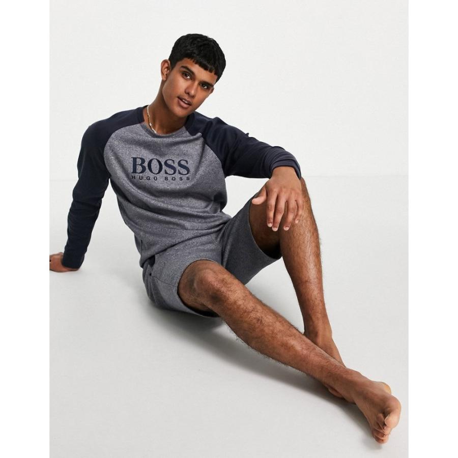 最高の品質 Boss Bodywear ネイビー Melange Navy In Sweatshirt Neck Crew Contemporary トップス スウェット トレーナー メンズ Bodywear Boss ボス ヒューゴ メンズ スウェット トレーナー ボス ヒューゴ トップス Www Rktel Kz