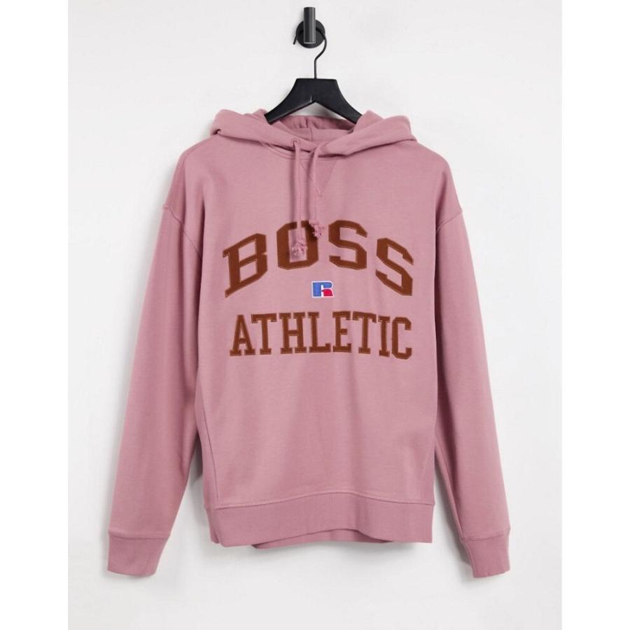 Sale 60 Off ボス ヒューゴ Boss パーカー ピンク Pink In Hoodie Logo Varsity Safa Athletic Russell X トップス パーカー メンズ Boss ボス ヒューゴ トップス メンズ トップス Pharmapathway Com