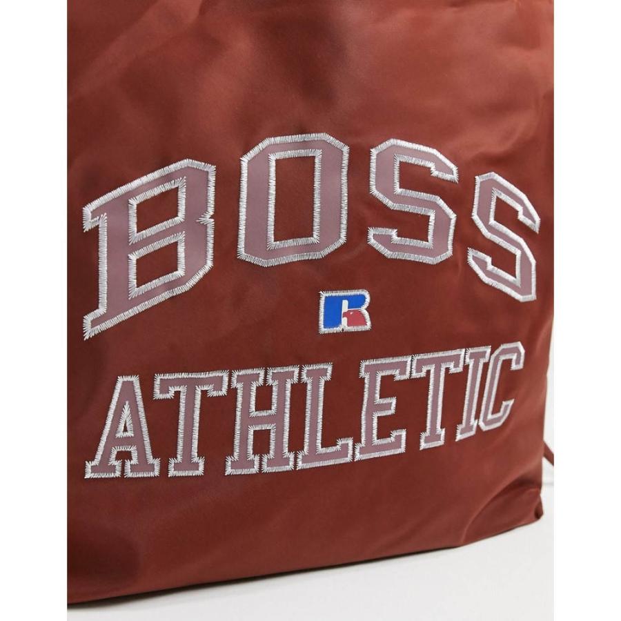 Mens Bags Gym bags and sports bags BOSS by HUGO BOSS X Russell Athletic Varsity Duffle Bag in Brown for Men 