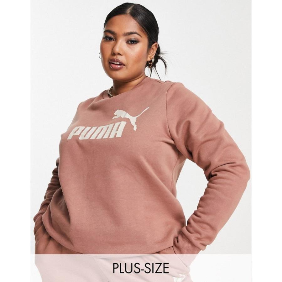 楽天ランキング1位 プーマ トップス レディース スウェット トレーナー プーマ Puma Puma クローブ Brown In Sweatshirt Logo Essentials Plus トップス スウェット トレーナー レディース トップス