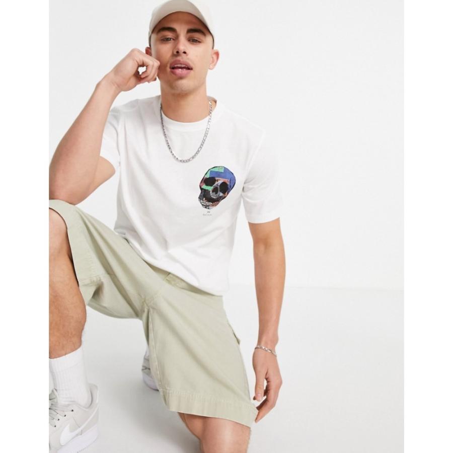 専門店では Ps ホワイト White In T Shirt Logo Skull Small トップス Tシャツ メンズ Smith Paul Ps ポールスミス トップス メンズ Tシャツ ポールスミス Smith Paul Tシャツ カットソー Dagl Tg