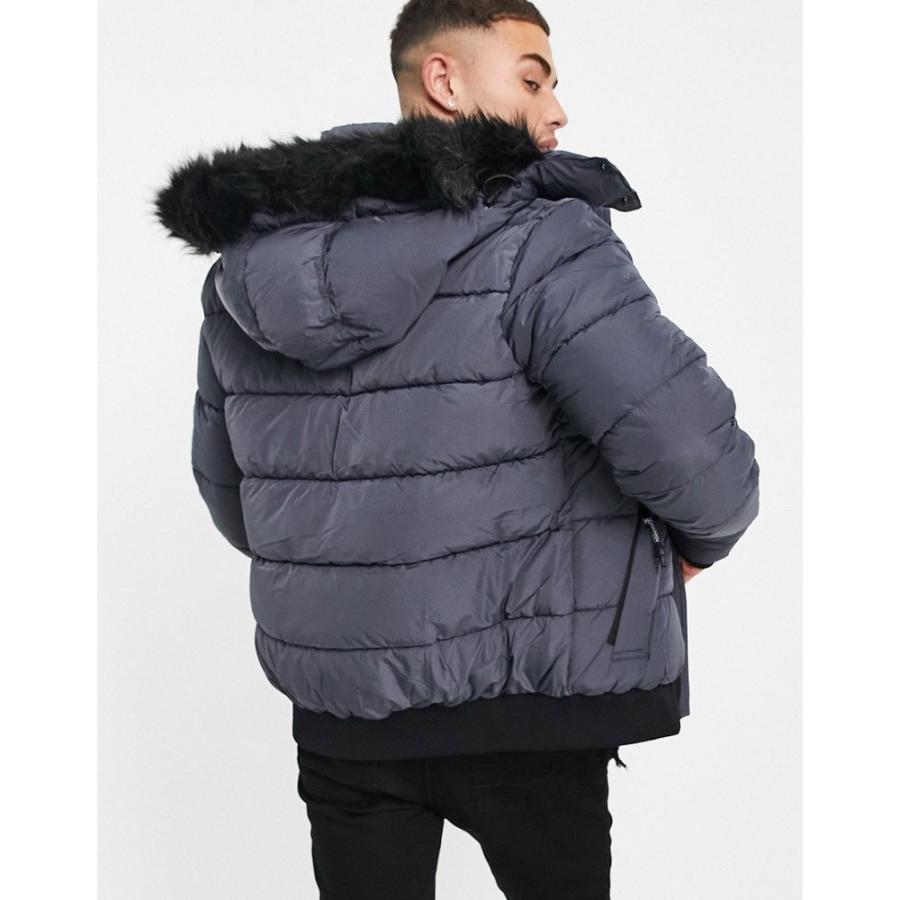 通販 人気 River リバーアイランド メンズ ダウン 中綿ジャケット リバーアイランド Island River Island グレー Grey In Jacket Puffer アウター ダウン 中綿ジャケット メンズ コート アウター Www Affaires Sociales Gouv Cg