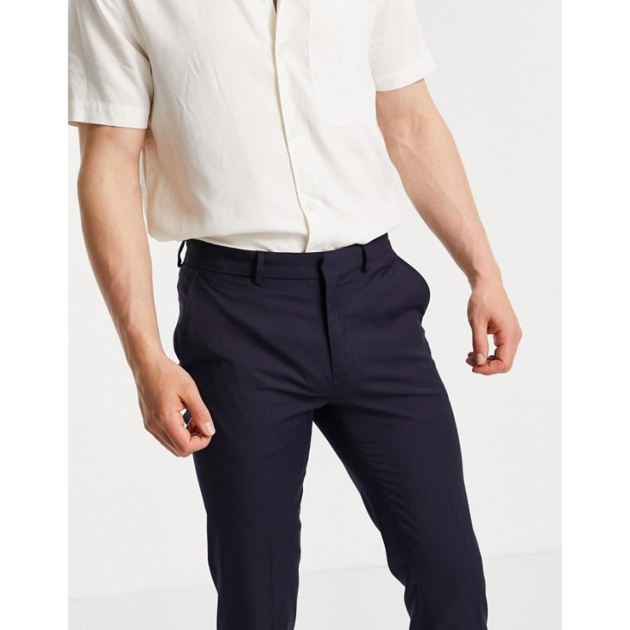 非売品 ボトムス パンツ スキニー スリム メンズ Island River リバーアイランド メンズ スキニー スリム リバーアイランド Island River Skinny ネイビー Navy In Trousers Smart ボトムス パンツ Smssvg Org