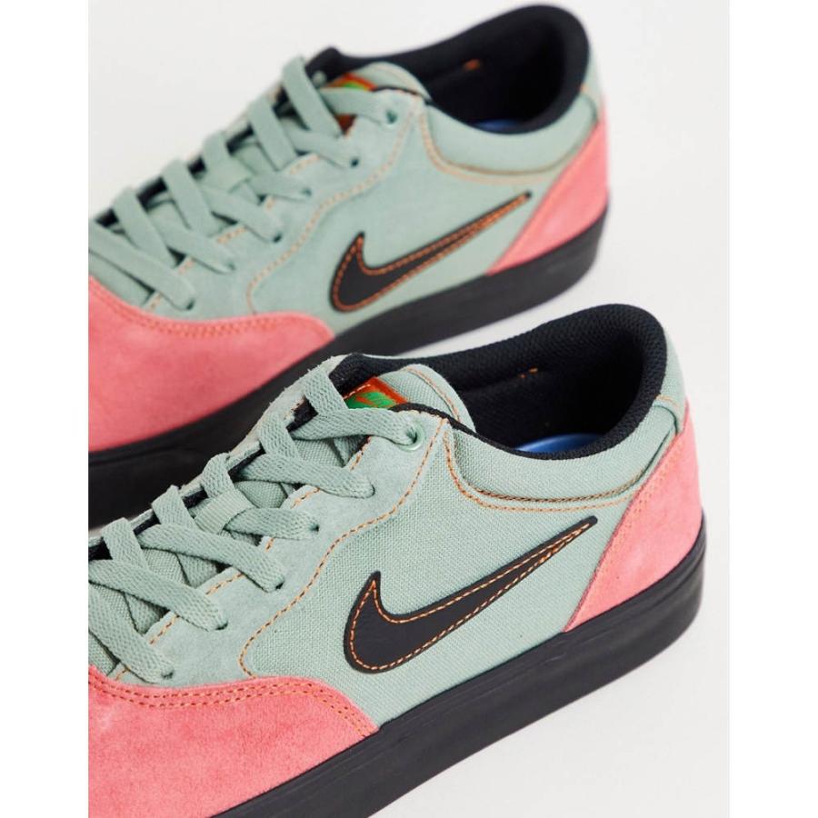 ナイキ Nike Sb メンズ スニーカー シューズ 靴 Chron 2 Trainers In Pink And Green Colourblock グリーン ピンク Ap フェルマート Fermart 1号店 通販 Yahoo ショッピング