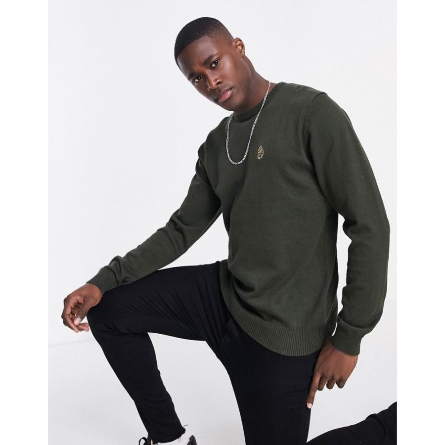 大特価放出 ルーク Luke オリーブ Jumper Neck Crew Gerard トップス ニット セーター メンズ ニット セーター サイズ S
