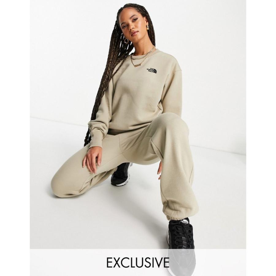 保証書付 North The Face フラックス Beige In Sweatshirt Essential Oversized トップス スウェット トレーナー レディース Face North The ノースフェイス ザ スウェット トレーナー ノースフェイス ザ トップス