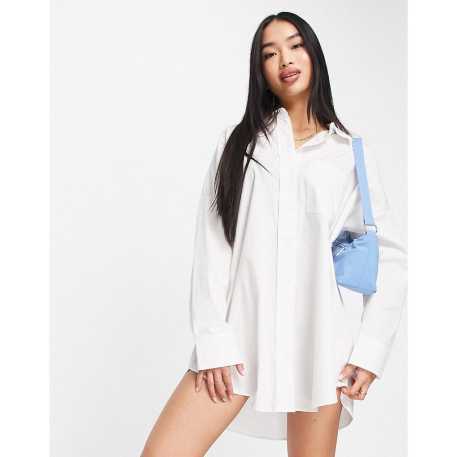 ホリスター Hollister レディース ワンピース シャツワンピース ワンピース ドレス Oversized Shirt Dress In White ホワイト Ap 343 フェルマート Fermart 1号店 通販 Yahoo ショッピング